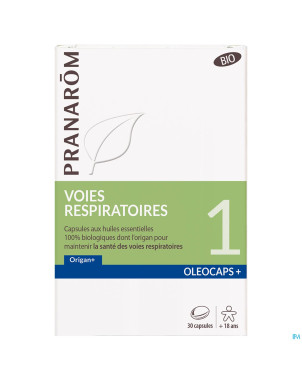Pranarom oleocaps+ bio 1 voies respi caps 30