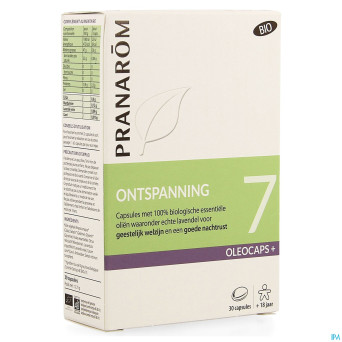 Pranarom oleocaps+ bio 7 detente caps 30