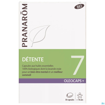 Pranarom oleocaps+ bio 7 detente caps 30