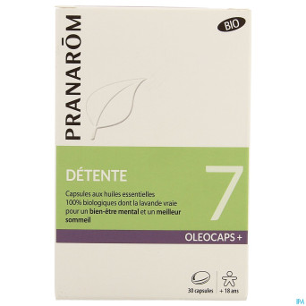 Pranarom oleocaps+ bio 7 detente caps 30