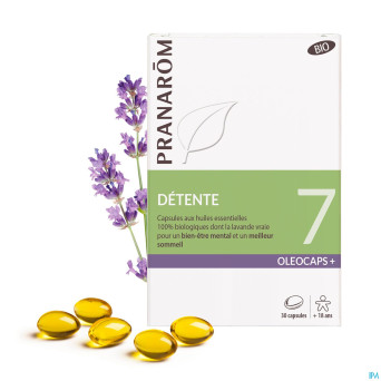 Pranarom oleocaps+ bio 7 detente caps 30