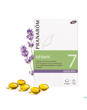 Pranarom oleocaps+ bio 7 detente caps 30
