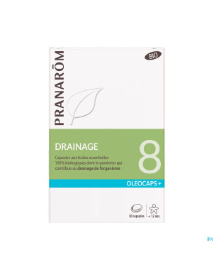 Pranarom oleocaps+ bio 8 drainage caps 30