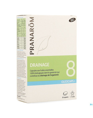 Pranarom oleocaps+ bio 8 drainage caps 30