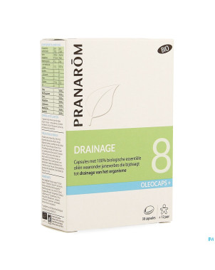 Pranarom oleocaps+ bio 8 drainage caps 30