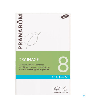 Pranarom oleocaps+ bio 8 drainage caps 30