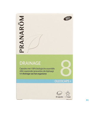 Pranarom oleocaps+ bio 8 drainage caps 30