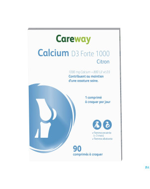 Careway calcium forte 1000/880    comp 90