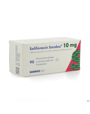 Solifenacin sandoz 10mg comp pell  90 x 10mg