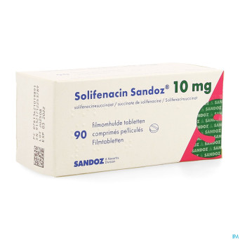 Solifenacin sandoz 10mg comp pell  90 x 10mg