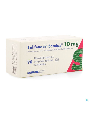 Solifenacin sandoz 10mg comp pell  90 x 10mg