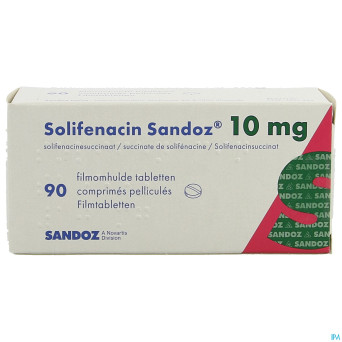 Solifenacin sandoz 10mg comp pell  90 x 10mg