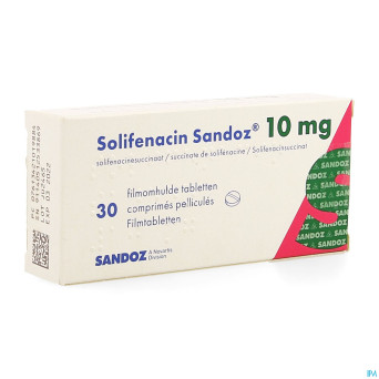 Solifenacin sandoz 10mg comp pell  30 x 10mg