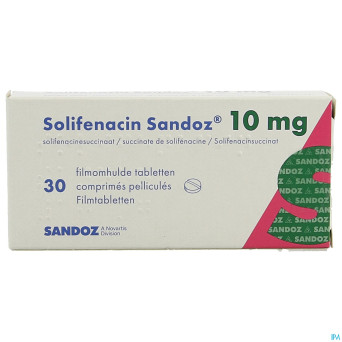 Solifenacin sandoz 10mg comp pell  30 x 10mg