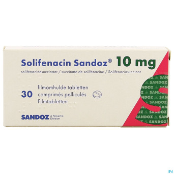 Solifenacin sandoz 10mg comp pell  30 x 10mg