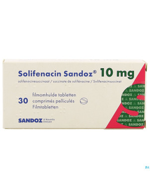 Solifenacin sandoz 10mg comp pell  30 x 10mg