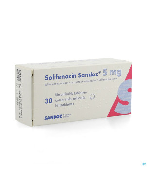 Solifenacin sandoz  5mg comp pell  30 x  5mg