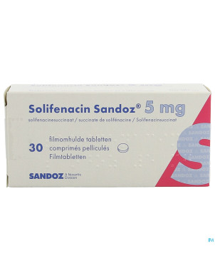 Solifenacin sandoz  5mg comp pell  30 x  5mg