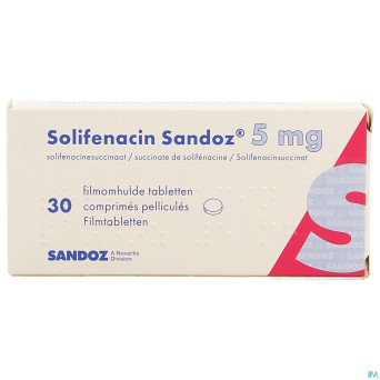 Solifenacin sandoz  5mg comp pell  30 x  5mg
