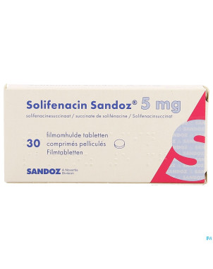 Solifenacin sandoz  5mg comp pell  30 x  5mg