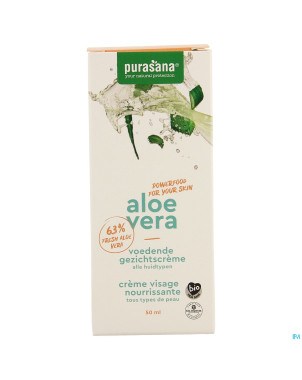 Purasana vegan aloe vera cr visage nouriss.   50ml