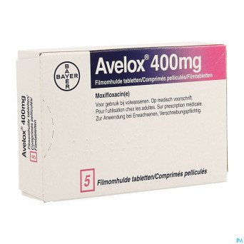 Avelox 400 mg comp pell  5 x 400 mg (nf blister)