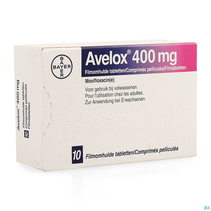 Avelox 400 mg comp pell 10 x 400 mg (nf blister)