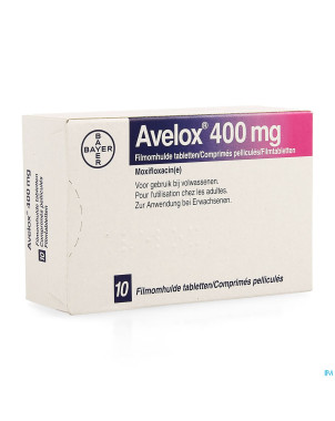 Avelox 400 mg comp pell 10 x 400 mg (nf blister)