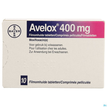 Avelox 400 mg comp pell 10 x 400 mg (nf blister)