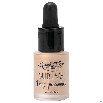 Purobio fond teint fluide drop sublim 01 bio  15ml