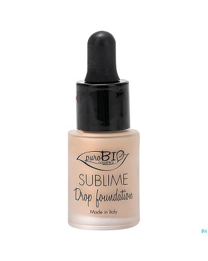 Purobio fond teint fluide drop sublim 01 bio  15ml