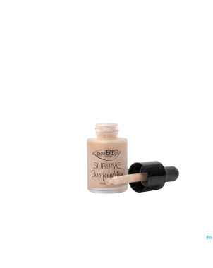 Purobio fond teint fluide drop sublim 02 bio  15ml