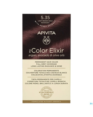 Apivita my color 5.35 light brown gold mahogany 2