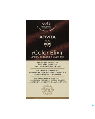 Apivita my color 6.43 dark blonde copper gold 2