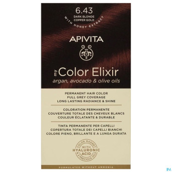 Apivita my color 6.43 dark blonde copper gold 2