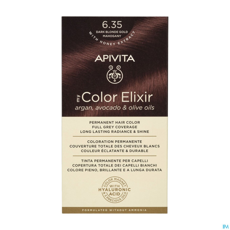 Apivita my color 6.35 dark blonde gold mahogany 2