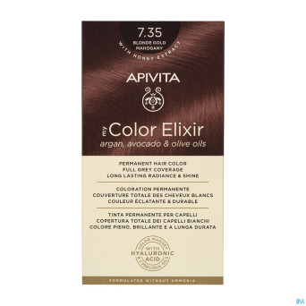 Apivita my color 7.35 blonde gold mahogany 2