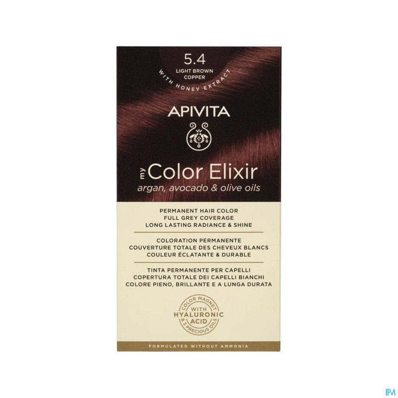 Apivita my color 5.4 light brown copper 2