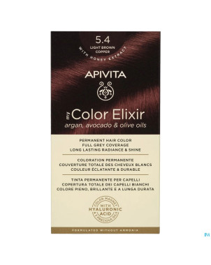 Apivita my color 5.4 light brown copper 2
