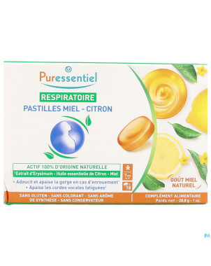 Puressentiel respiratoire pastilles miel citron 18