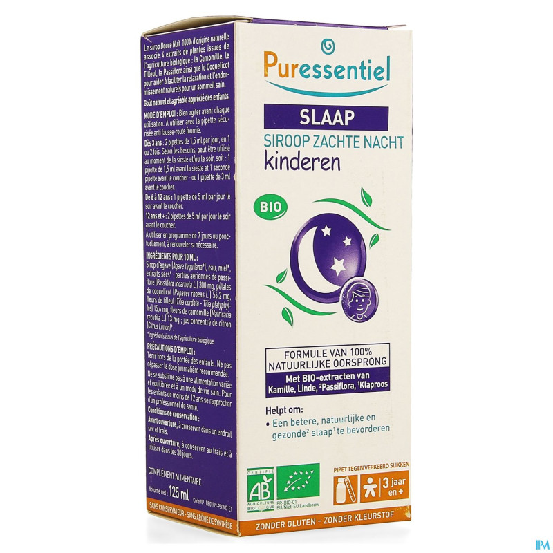 Puressentiel sommeil sirop douce nuit enfant 125ml