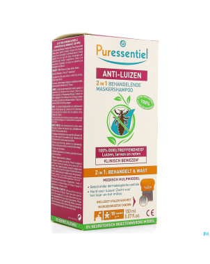 Puressentiel a/poux sh traitant 2en1 150ml+peigne