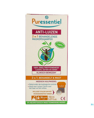 Puressentiel a/poux sh traitant 2en1 150ml+peigne
