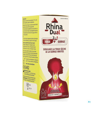 Rhina dual toux gorge sirop   100ml