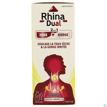 Rhina dual toux gorge sirop   100ml