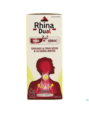 Rhina dual toux gorge sirop   100ml
