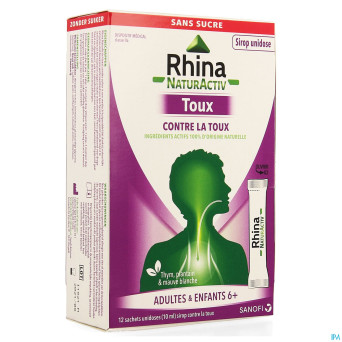 Rhina natur activ toux sach 12x10ml