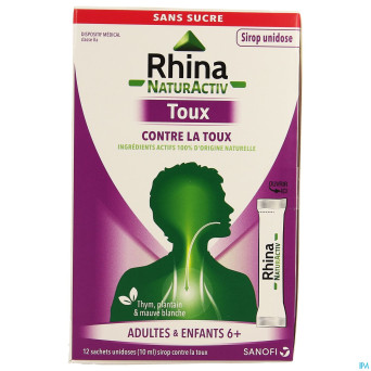 Rhina natur activ toux sach 12x10ml