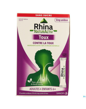 Rhina natur activ toux sach 12x10ml