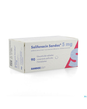 Solifenacin sandoz  5mg comp pell  90 x  5mg